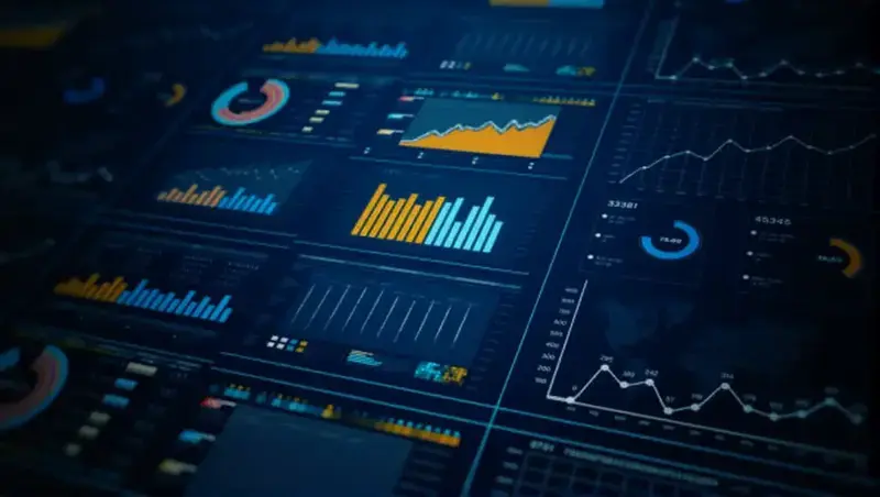 Una visualización de análisis de datos y métricas para Clickbank.